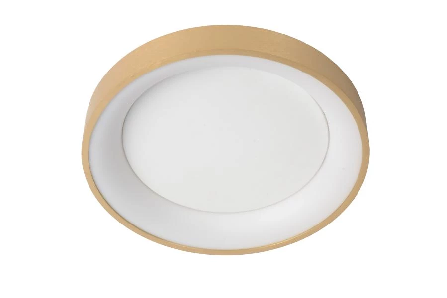 Lucide VIDAL - Deckenleuchte - Ø 28 cm - LED Dim. - 1x20W 2700K - Mattes Gold / Messing - UIT